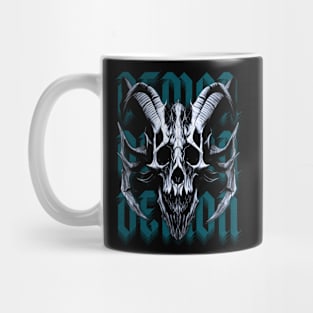 Azure Demon Skull Mug